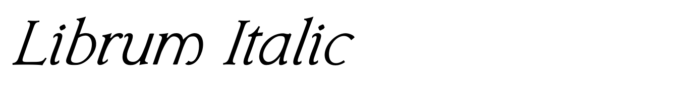 Librum Italic